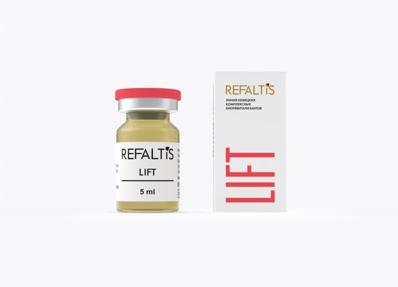Refaltis LIFT Гель гиалуроновой кислоты 0,7% с карнозином и аминокислотами, 5 мл флакон