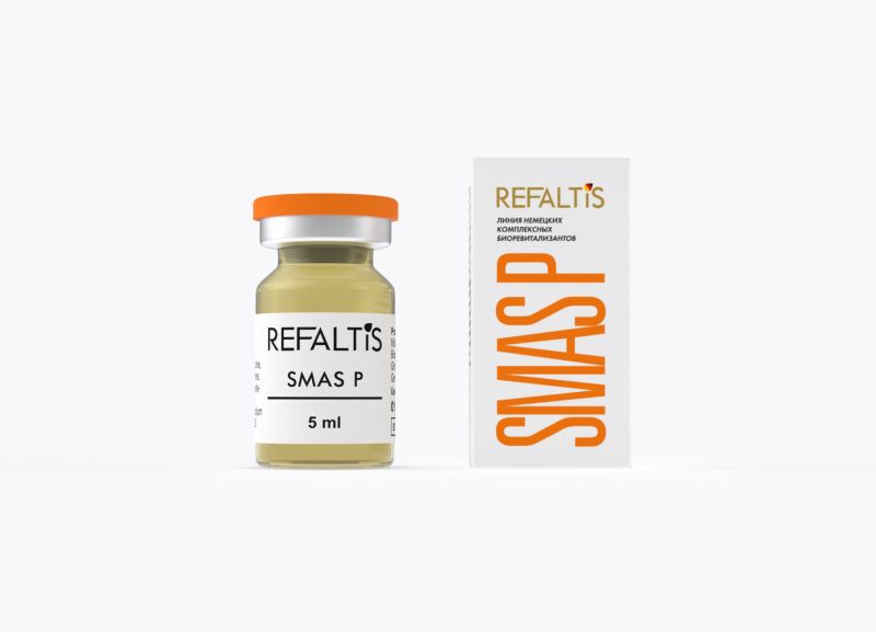 Refaltis SMAS P Гель гиалуроновой кислоты 1% с хондроитином и аминокислотами, 5 мл флакон