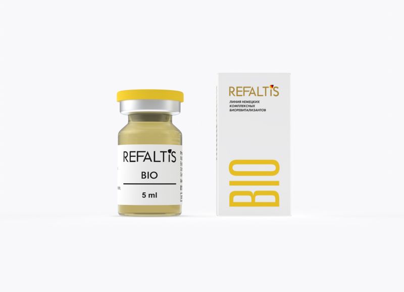 Refaltis BIO Гель гиалуроновой кислоты 0,9% с глутатионом и аминокислотами, 5 мл флакон