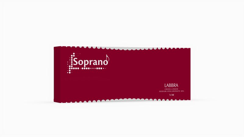 Soprano Labbra 20 Гель гиалуроновой кислоты для кожи лица, 1 мл