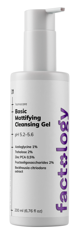 Гель для умывания базовый матирующий, 200 мл